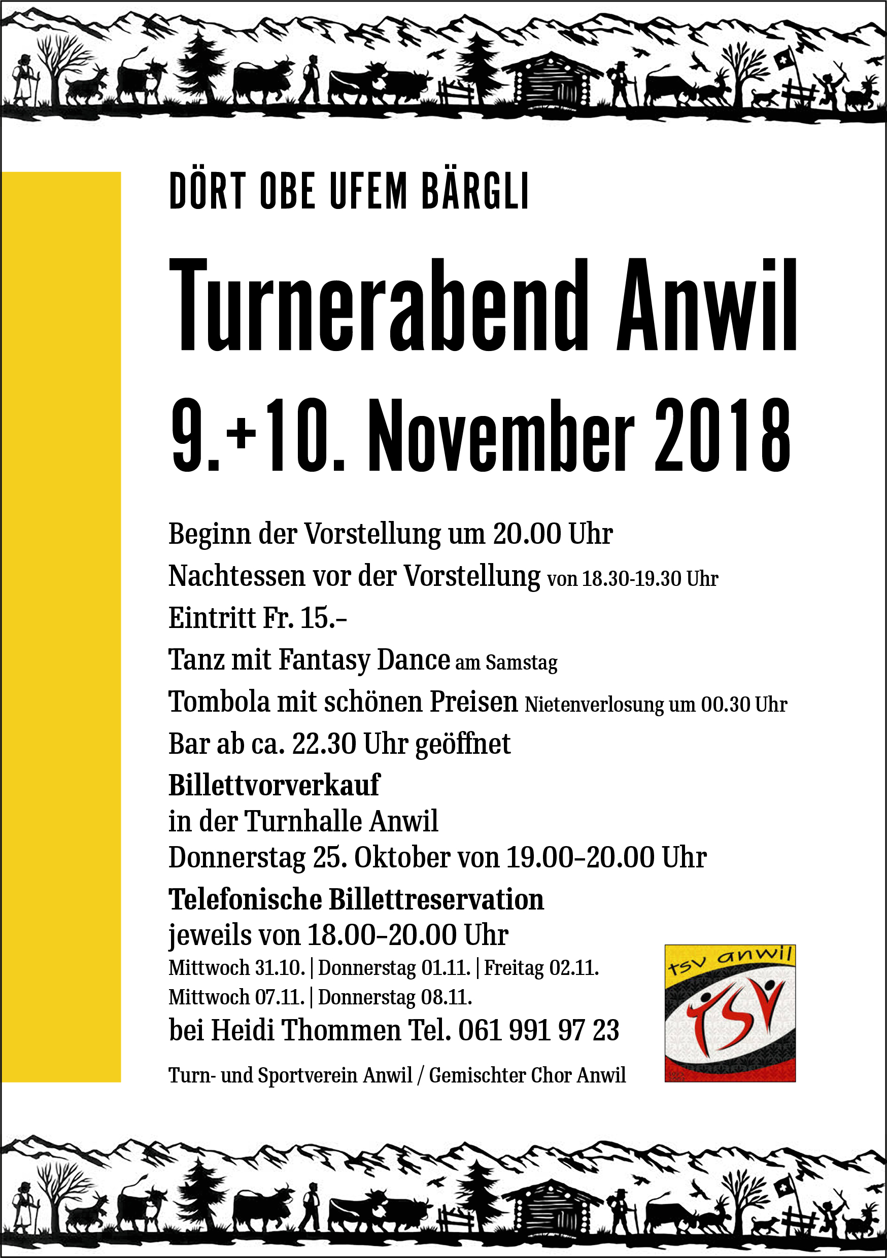 Flyer Turnerabend Anwil